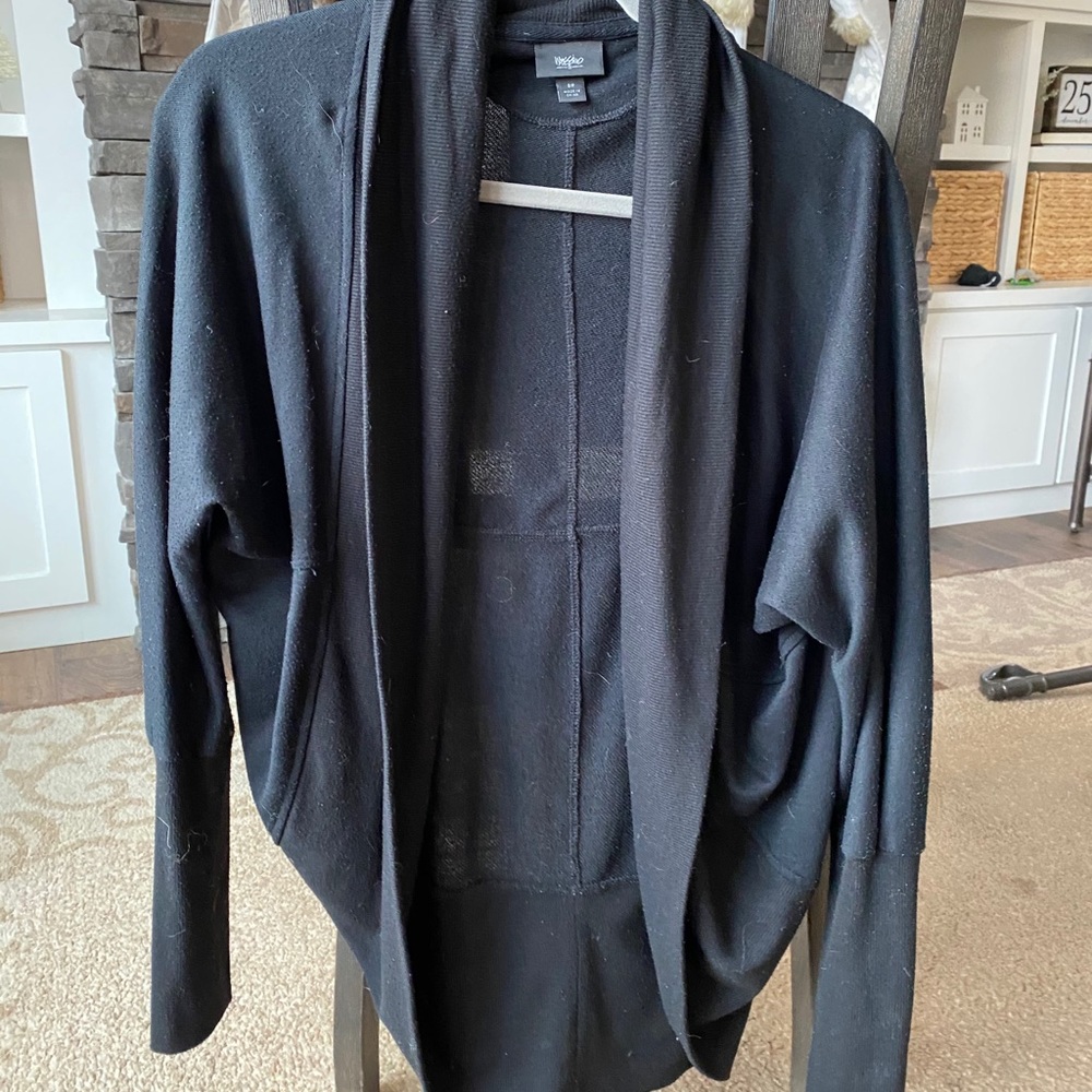 Black cardigan
